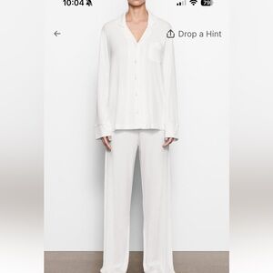 Skims soft lounge sleep set in marble size extra small NWT